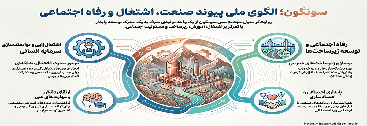 اینفوگرافیک | سونگون؛ از استخراج ثروت تا خلق فرصت